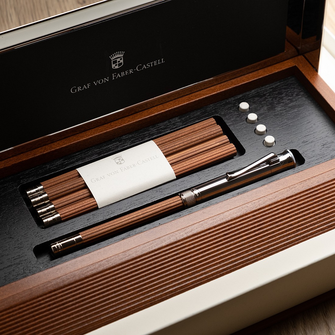 Graf von Faber-Castell Perfect Pencil Desk Set Brown