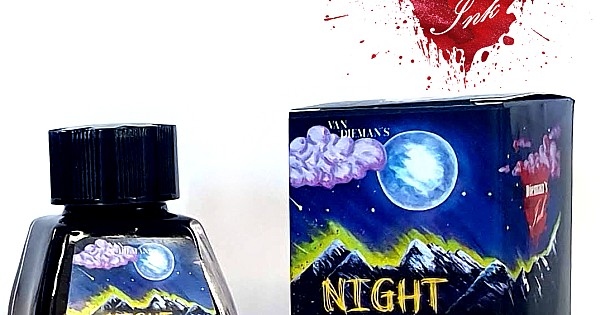 Lightning Drop Ink Van Dieman's Night - Red Lightning Shimmering 30ml Ink Bottle - Inkt ...