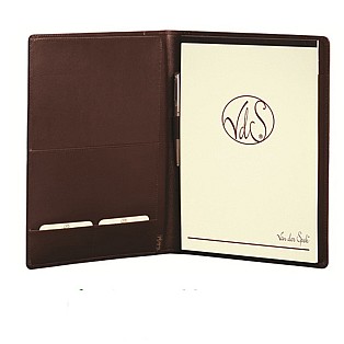 Van der Spek Economy 393 A4 Writing Case (Brown/Black)