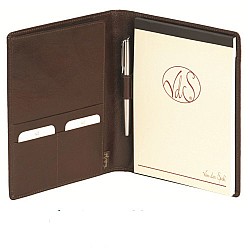 Van der Spek Luigi Raphael 353 A5 Writing Case (Brown/Black)