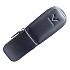 Visconti Leather Black Pen Pouch Double