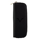 Visconti VSCT 2 Pen Leather Pen Case Black