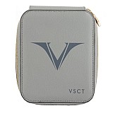 Visconti VSCT 6 Pen Leather Pen Case Grey