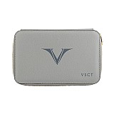 Visconti VSCT 12 Pen Leather Pen Case Grey