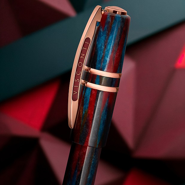 Visconti Homo Sapiens Legacy Blue and Red Celluloid LE Stylo Plume