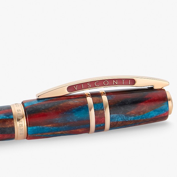 Visconti Homo Sapiens Legacy Blue and Red Celluloid LE Stylo Plume