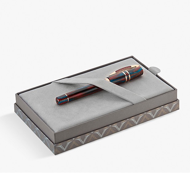 Visconti Homo Sapiens Legacy Blue and Red Celluloid LE Stylo Plume