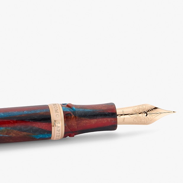 Visconti Homo Sapiens Legacy Blue and Red Celluloid LE Stylo Plume