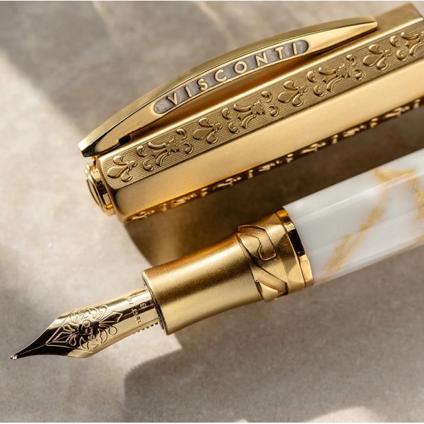 Visconti Il Magnifico Calacatta Gold Marble Limited Edition Füllfederhalter