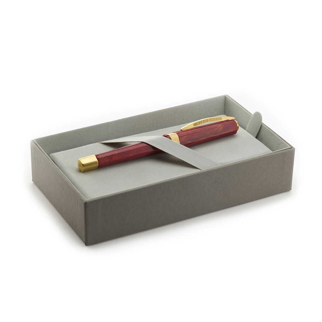 Visconti Opera Gold Red Fountain pen - Vulpen / Fountain pen | Appelboom.com