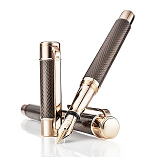 Waldmann Commander 25 Brown Rose Gold Limited Edition Füllfederhalter