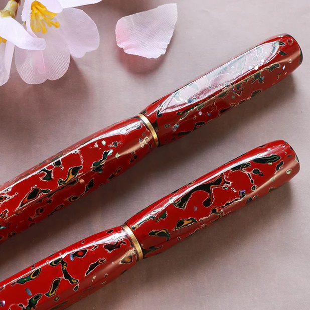 Wancher Densho 6 Facets Tsugaru Aka-age Raden Stylo Plume