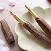 Wancher Densho 6 Facets Tigerwood Fountain Pen