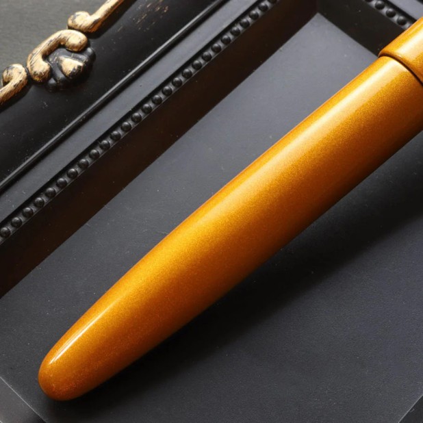 Wancher Dream Pen Aizu Urushi Metallic Nashiji Caneta de Tinta Permanente