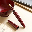 Wancher Dream Pen Aizu Urushi Aka Tamenuri Reservoarpenna