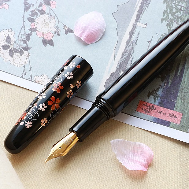 Wancher Dream Pen Echizen Urushi Omoide Sakura Reservoarpenna