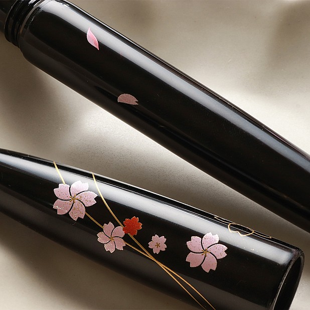 Wancher Dream Pen Echizen Urushi Sakura Zukiyo Caneta de Tinta Permanente