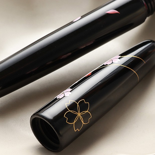 Wancher Dream Pen Echizen Urushi Sakura Zukiyo Caneta de Tinta Permanente