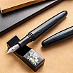 Wancher Dream Pen True Ebonite Marble Blue Fountain Pen