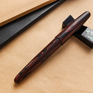Wancher Dream Pen True Ebonite Marble Red Füllfederhalter