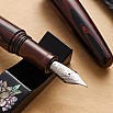 Wancher Dream Pen True Ebonite Marble Red Fountain Pen