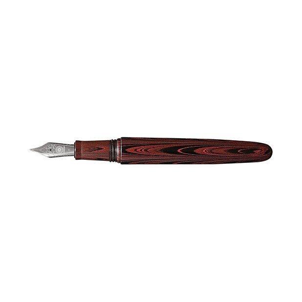 Wancher Dream Pen True Ebonite Marble Red Fountain Pen
