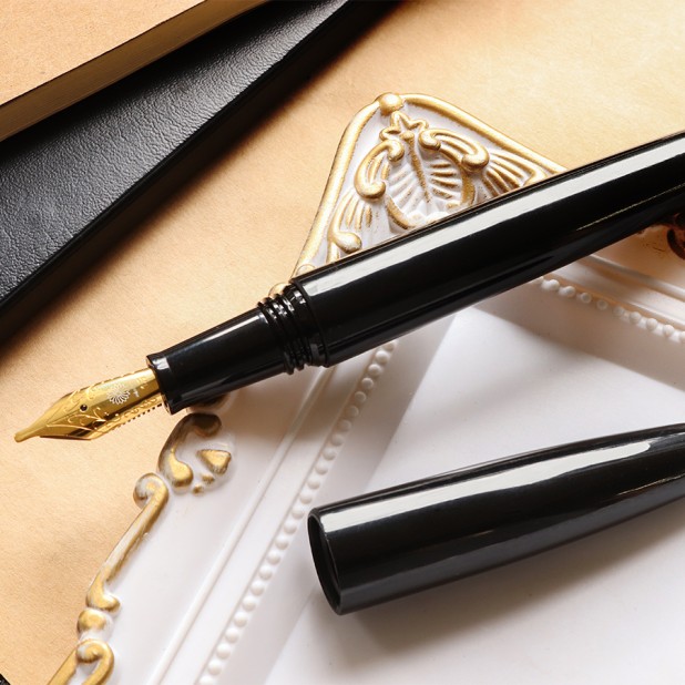 Wancher Dream Pen True Ebonite Silk Black Fountain Pen