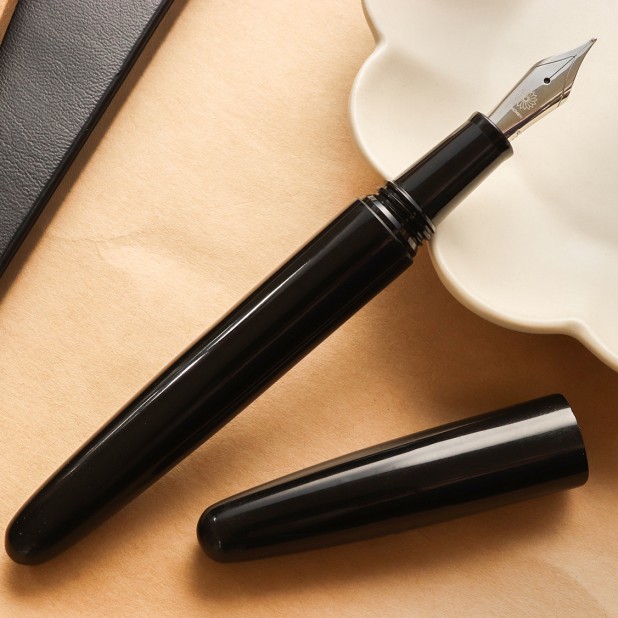 Wancher Dream Pen True Ebonite Silk Black Fountain Pen