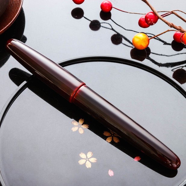 Wancher Dream Pen True Urushi Kuro Tamenuri Fountain Pen