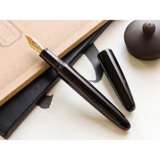 Wancher Dream Pen True Urushi Midori Tamenuri Plumo Estilográfica