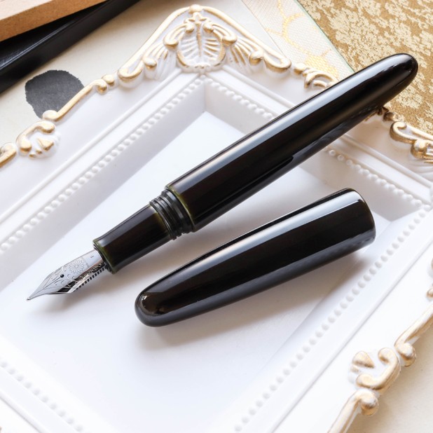 Wancher Dream Pen True Urushi Midori Tamenuri Plumo Estilográfica