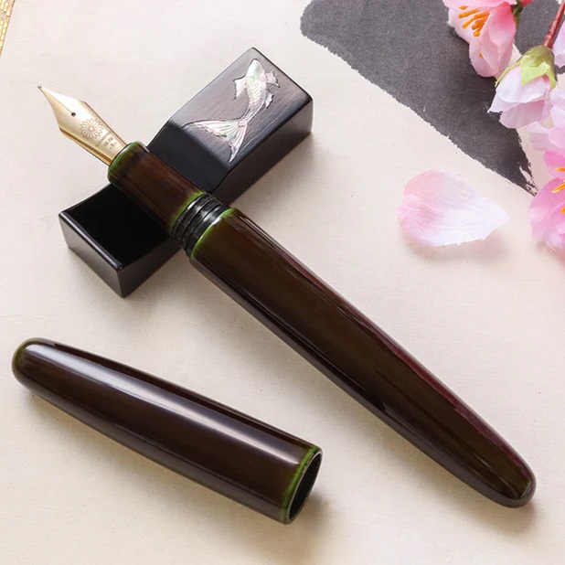 Wancher Dream Pen True Urushi Heki Tamenuri Füllfederhalter