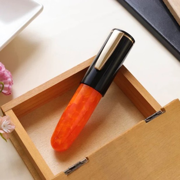 Wancher PoChaCo Black Orange Chocolate GT Eyedropper Reservoarpenna