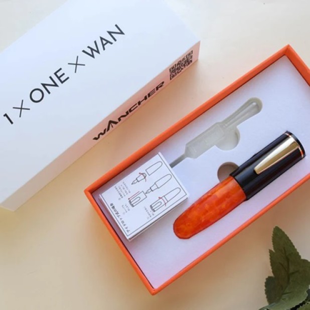 Wancher PoChaCo Black Orange Chocolate GT Eyedropper Reservoarpenna
