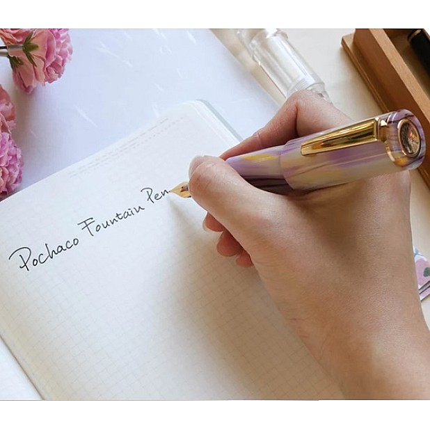 Wancher PoChaCo Milky Marble GT Cartridge Caneta de Tinta Permanente