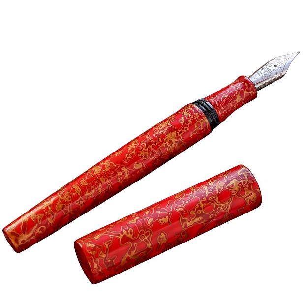 Wancher Sekai Saihi Urushi Aka-age Original Fountain Pen