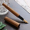 Wancher Sekai World Tree Teak Wood Fountain Pen Wancher Sekai World Tree Teak Wood Fountain Pen