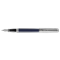 Stylo Plume Waterman CF Bleu-vert - Plume En Or Massif 14 Carats, Occasion Rare