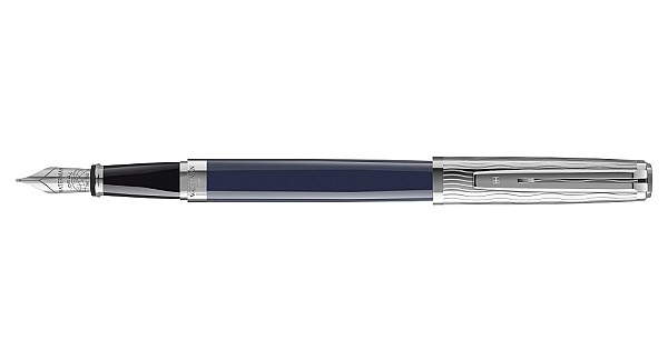 Stylo Plume Waterman CF Bleu-vert - Plume En Or 14 Carats, Modèle Prestige Vintage