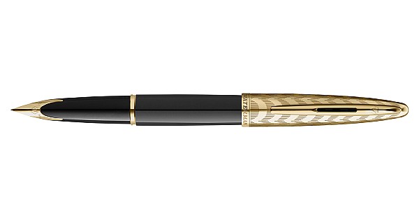 Parure Waterman Carène Laque Noire - Neuf Avec étiquettes, Plume Or 18k, écrin