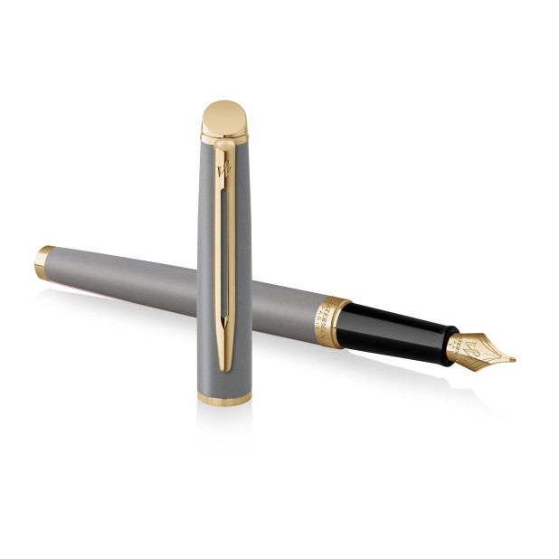 Waterman Hemisphere Metallic Stone Grey GT Stylo Plume Waterman Hemisphere Metallic Stone Grey GT Stylo Plume