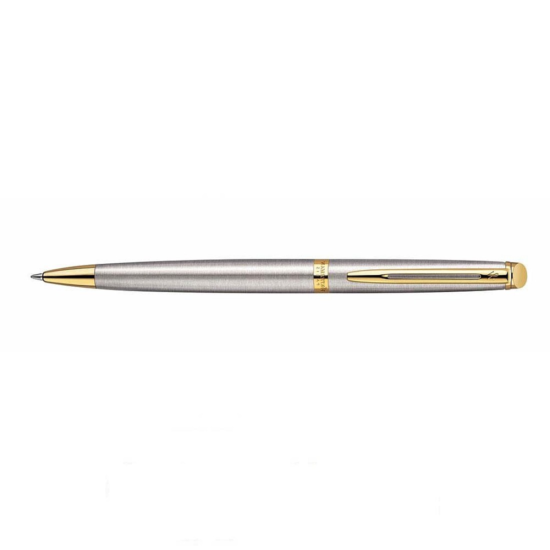 Waterman Hemisphere Ballpoint Pen  Stainless Steel New In Box Narrow Band 