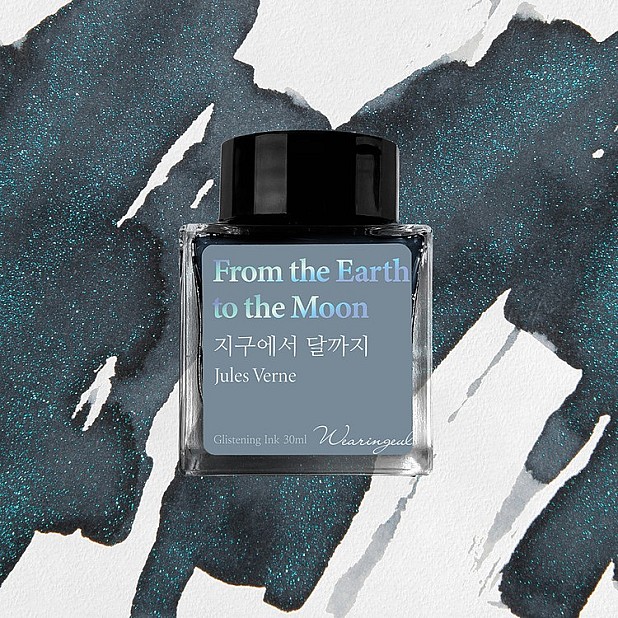 Wearingeul Inkt From the Earth to the Moon van Jules Verne 30ml Inktpotje