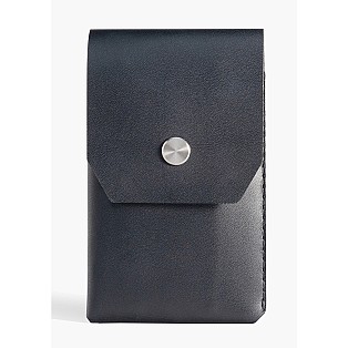 Wingback Leather Charcoal Pen Pouch (Fivefold)