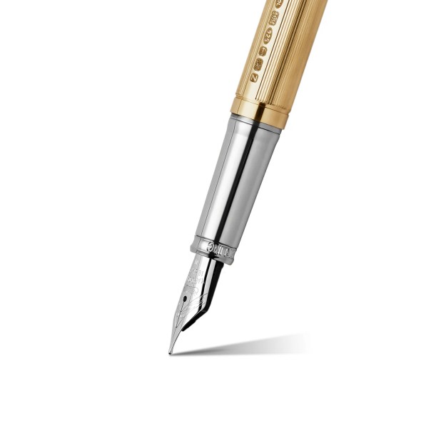 Yard O Led The Pinstripe 72 Gold Vermeil Standard Vulpen