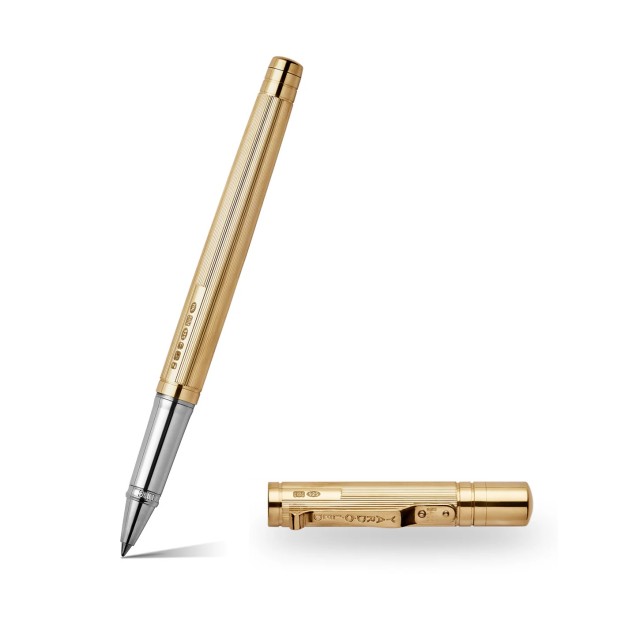 Yard O Led The Pinstripe 72 Gold Vermeil Standard Rollerball