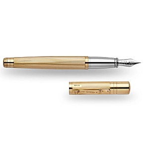 Yard O Led The Pinstripe 72 Vermeil Grand Fountain Pen