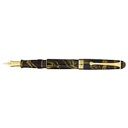 Aurora 88 Ebonite Marbled Yellow GT Fountain Pen