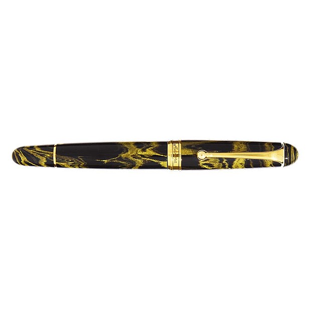 Aurora 88 Ebonite Jaune Marbré Stylo Plume GT