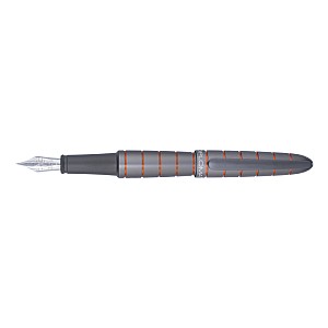 Diplomat Elox Ring Grey Orange Fountain pen